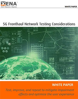 5G Fronthaul Network Testing white paper cover