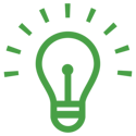 Green bulb icon
