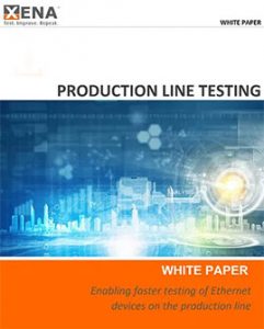 Production line testing white paper cover