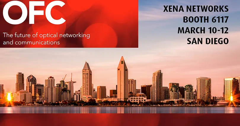 Xena Networks 2020 OFC event banner