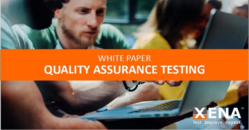 Quality assurance testing white paper banner