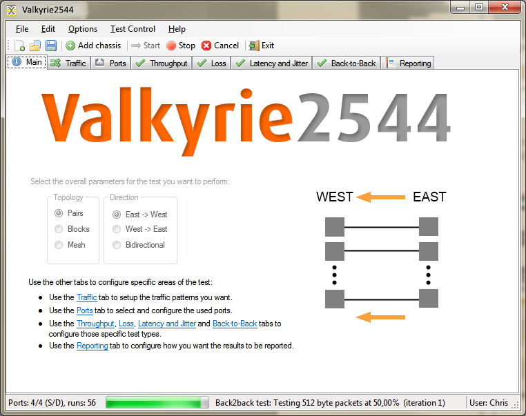 Valkyrie2544 main interface